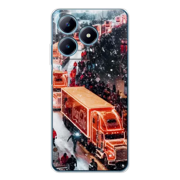 Чехол с рисунком «Кока Кола» для Realme C61