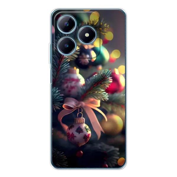 Чехол с рисунком «Красивая елочка» для Realme C61