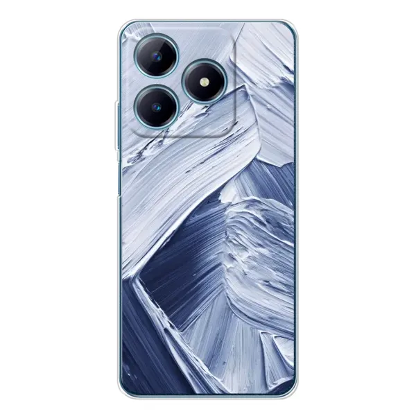 Чехол с рисунком «Краски мазки» для Realme C61