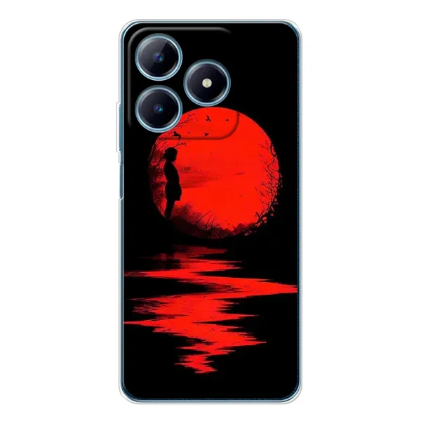 Чехол с рисунком «Красный Закат» для Realme C61 Чехол с рисунком «Красный Закат» для Realme C61