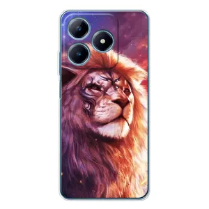 Чехол с картинкой на Realme C61 (Красочный ЛЕВ)