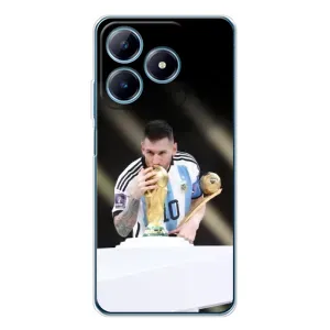 Чехлы Лео Месси Аргентина для Realme C61 (Кубок Мира)