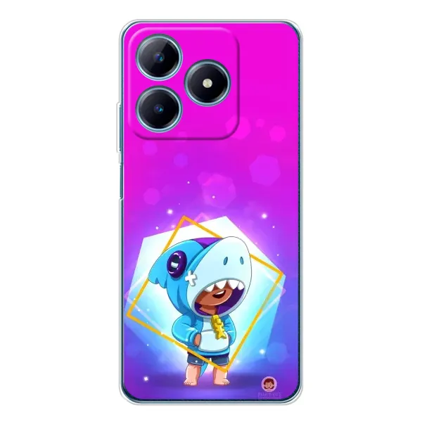 Чехол с рисунком «Леон в костюме Акулы» для Realme C61