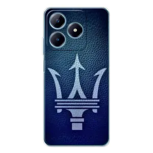Чехлы с тематикой "Крутые машины" на Realme C61 (Лого Maserati)