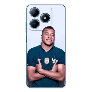 Чехол (TPU) с Футболистом на Realme C61 (Мбаппешичка)