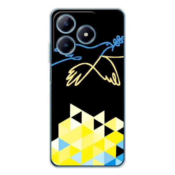 Чехол с рисунком «Мир для Украины» для Realme C61 Чехол с рисунком «Мир для Украины» для Realme C61