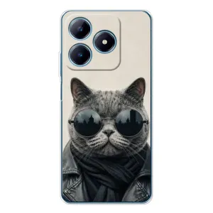 Чехол на тематику: Коты для Realme C61 (Модный кот)