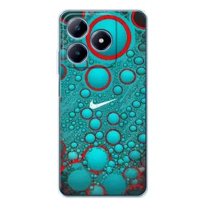 Силіконовый Чохол на Realme C61 з картинкою НАЙК (Найк зелений)