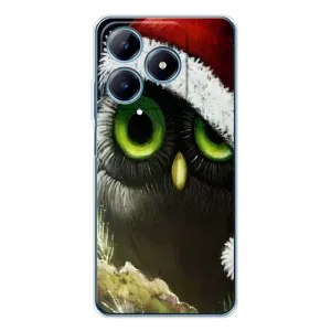 Чехлы с принтом СОВЫ для Realme C61 (Новогодняя Сова)