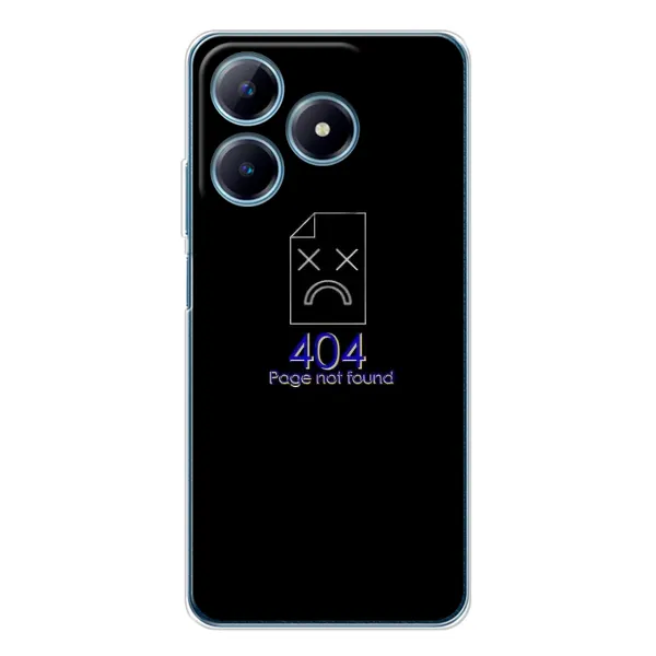 Чехол с рисунком «Ошибка 404» для Realme C61 Чехол с рисунком «Ошибка 404» для Realme C61