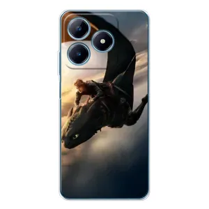 Чехол дракон Беззубик для Realme C61 (Полет Беззубика)