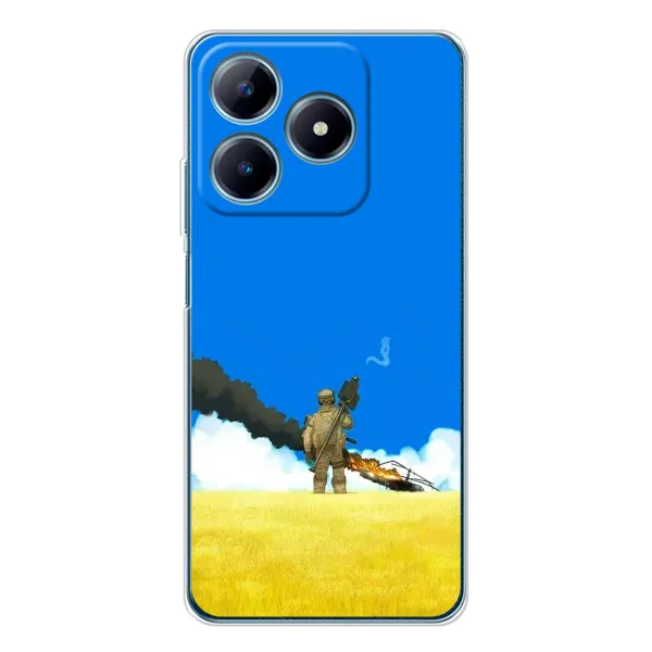 Чехол с рисунком «Попадание» для Realme C61 Чехол с рисунком «Попадание» для Realme C61