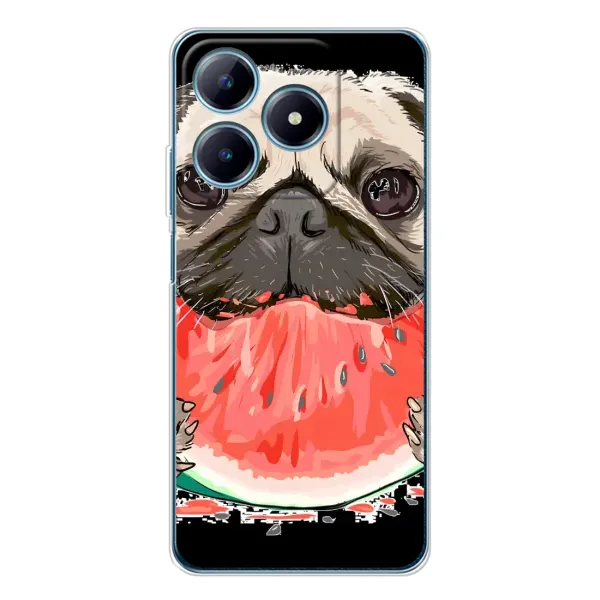 Чохол з малюнком «Смішний Мопс» для Realme C61 Чохол з малюнком «Смішний Мопс» для Realme C61