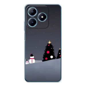 Чехлы на Новый Год Realme C61 (Снеговички)
