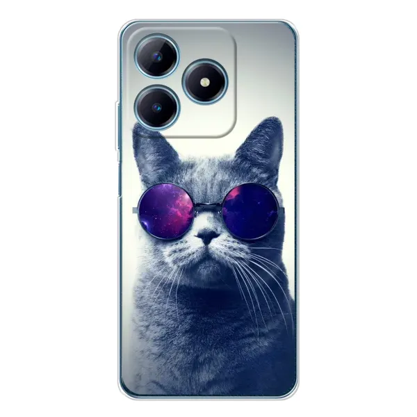 Чехол с рисунком «Стильный КОТ» для Realme C61 Чехол с рисунком «Стильный КОТ» для Realme C61
