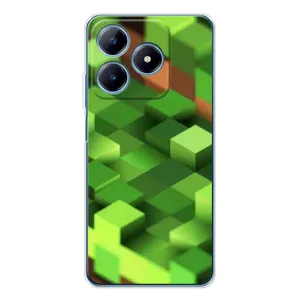Чохли для Realme C61 (Персонажі МайнКрафт) (Текстура)