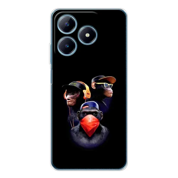 Чехол с рисунком «Три обезьяны» для Realme C61 Чехол с рисунком «Три обезьяны» для Realme C61