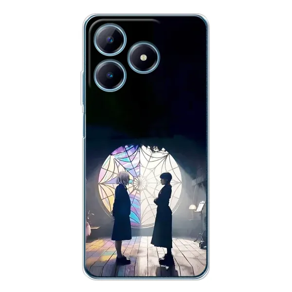 Чехол с рисунком «Уэнсдей и Энди» для Realme C61 Чехол с рисунком «Уэнсдей и Энди» для Realme C61