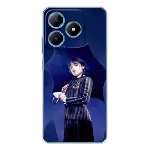 Чехлы с принтом Уэнсдей на Realme C61 (Уэнсдей с зонтом)