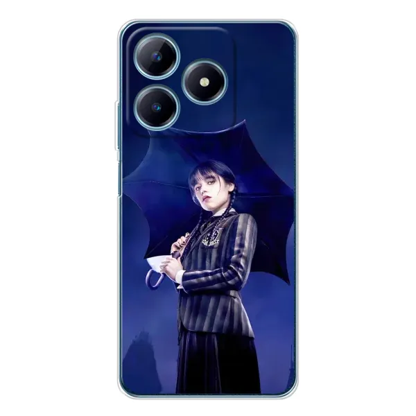 Чехол с рисунком «Уэнсдей с зонтом» для Realme C61 Чехол с рисунком «Уэнсдей с зонтом» для Realme C61