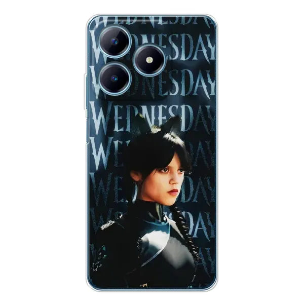 Чехол с рисунком «Уэнздей с ушками» для Realme C61 Чехол с рисунком «Уэнздей с ушками» для Realme C61