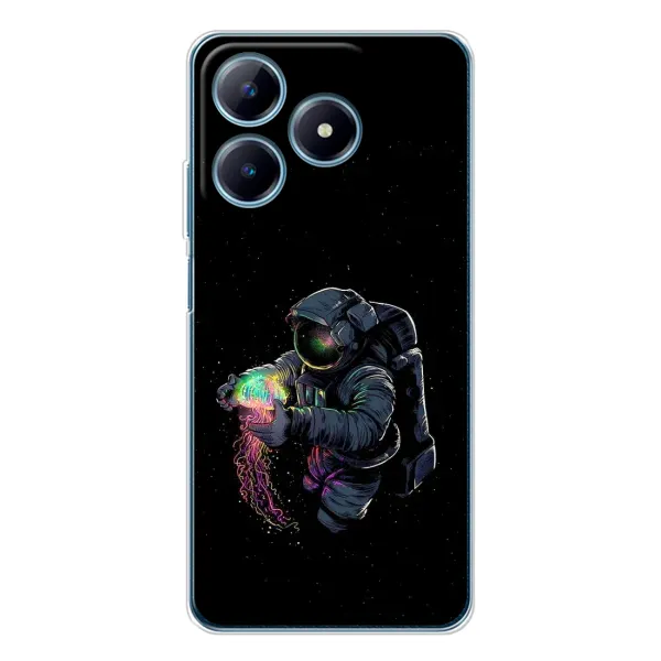 Чехол с рисунком «В руках земля» для Realme C61 Чехол с рисунком «В руках земля» для Realme C61