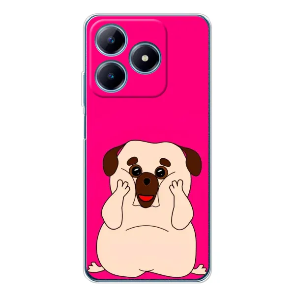 Чохол з малюнком «Веселий Мопсік» для Realme C61 Чохол з малюнком «Веселий Мопсік» для Realme C61