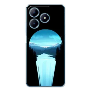 Летний Чехол на Realme C61 (Синий Водопад)