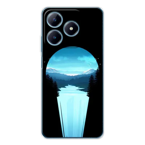 Чехол с рисунком «Синий Водопад» для Realme C61 Чехол с рисунком «Синий Водопад» для Realme C61