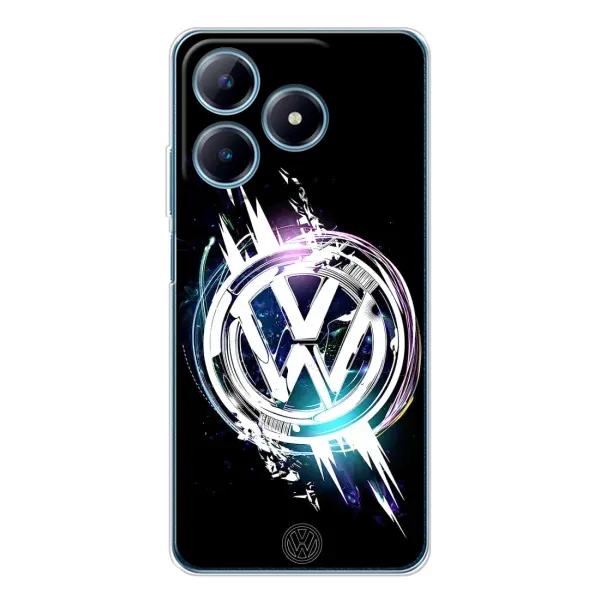Чехол с рисунком «Volkswagen на черном» для Realme C61 Чехол с рисунком «Volkswagen на черном» для Realme C61