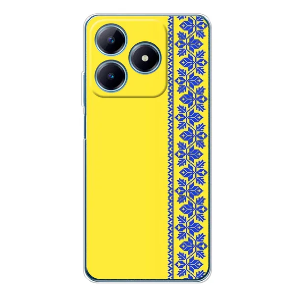 Чохол з малюнком «Вишиванка на жовтому фоні» для Realme C61 Чохол з малюнком «Вишиванка на жовтому фоні» для Realme C61