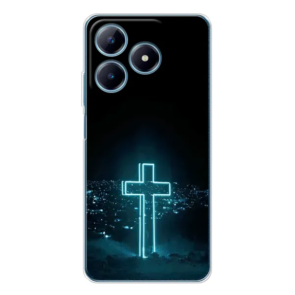 Чехол с рисунком «Яркий Крест» для Realme C61 Чехол с рисунком «Яркий Крест» для Realme C61