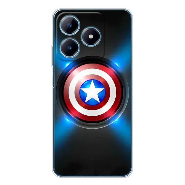 Чехол с рисунком «Яркий Щит Капитана» для Realme C61 Чехол с рисунком «Яркий Щит Капитана» для Realme C61