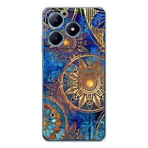 Чохли з сенсом на Realme C61 (Золоті узори)