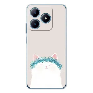 Чехол на тематику: Коты для Realme C63 4G (Белый котик)