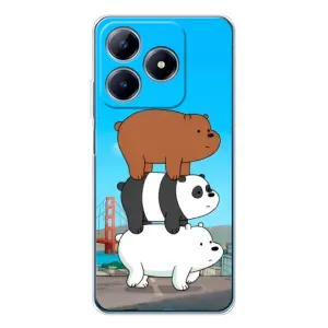 Чехлы с Пандами на Realme C63 4G (Друзья)