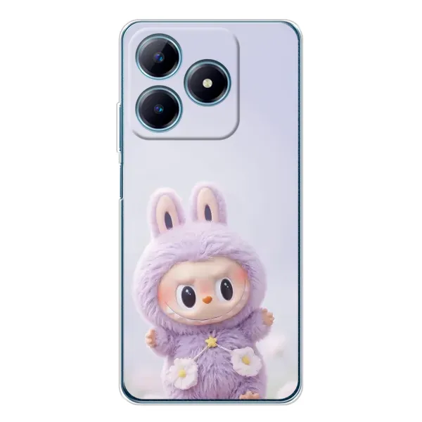 Чехол с рисунком «Фиолетовый Лабубу» для Realme C63 4G Чехол с рисунком «Фиолетовый Лабубу» для Realme C63 4G