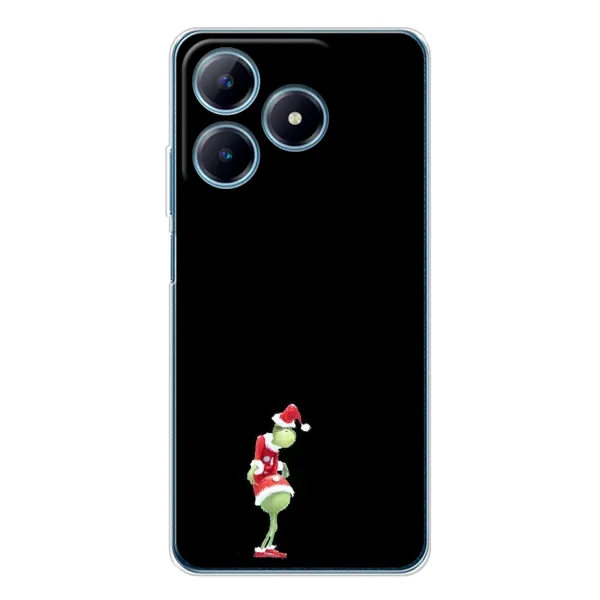 Чехол с рисунком «Гринч на чорном» для Realme C63 4G Чехол с рисунком «Гринч на чорном» для Realme C63 4G