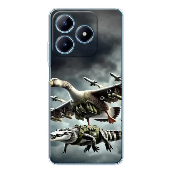 Чехол с рисунком «Гусини и крокодило» для Realme C63 4G Чехол с рисунком «Гусини и крокодило» для Realme C63 4G