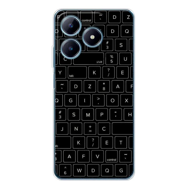 Чехол с рисунком «Клавиатура» для Realme C63 4G Чехол с рисунком «Клавиатура» для Realme C63 4G