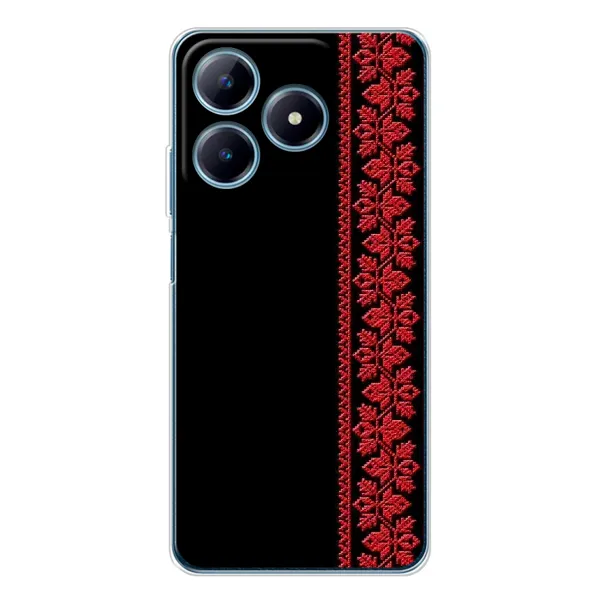 Чехол с рисунком «Красная Вышиванка» для Realme C63 4G Чехол с рисунком «Красная Вышиванка» для Realme C63 4G