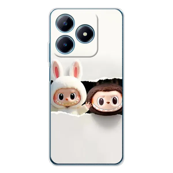 Чехол с рисунком «Фигурки Labubu» для Realme C63 4G Чехол с рисунком «Фигурки Labubu» для Realme C63 4G