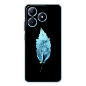 Чехол с картинками на черном фоне для Realme C63 4G (Листочек)