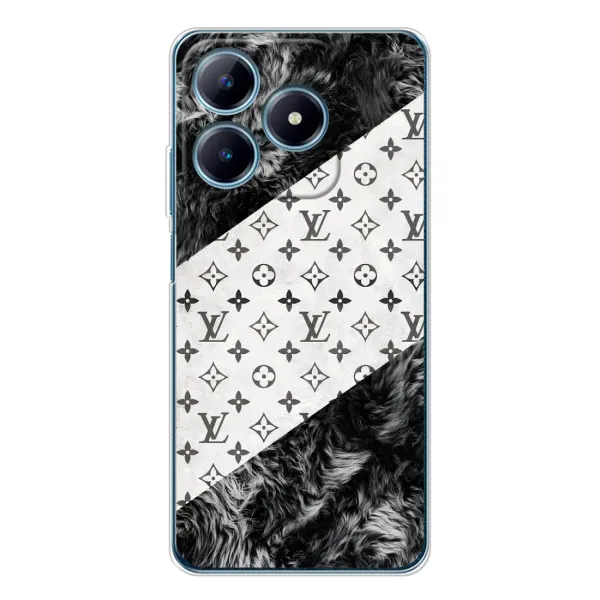 Чехол с рисунком «LV на белом» для Realme C63 4G
