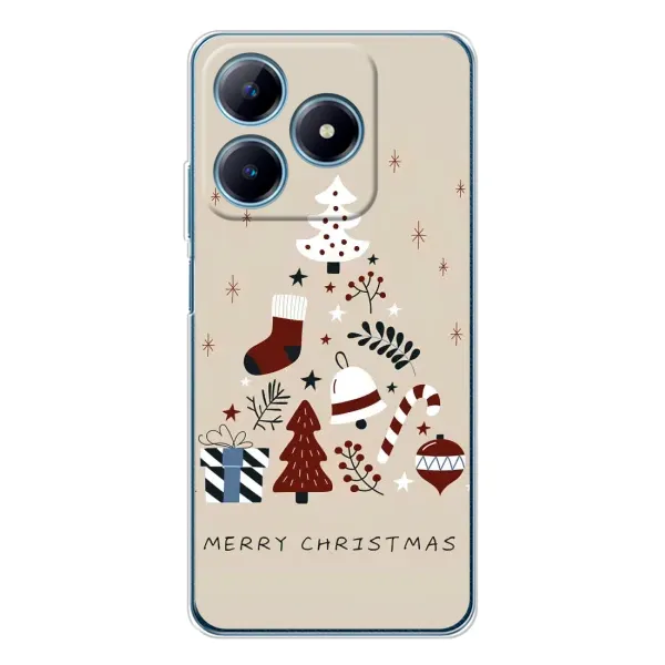 Чехол с рисунком «Merry Christmas» для Realme C63 4G Чехол с рисунком «Merry Christmas» для Realme C63 4G