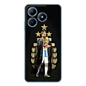 Чехлы Лео Месси Аргентина для Realme C63 4G (Месси король)