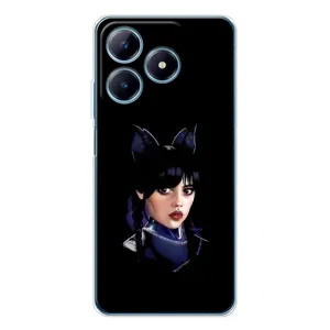 Чехлы с принтом Уэнсдей на Realme C63 4G (Милая Уэнсдей)