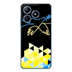Чехол на Realme C63 4G Украинский дизайн (Мир для Украины)