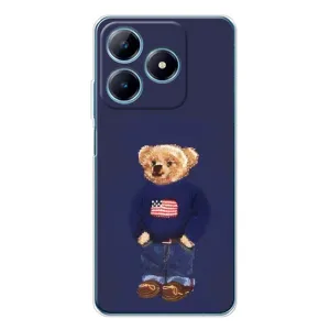 Чехлы Мишка Тедди для Реалми С63 4Джи (Мишка USA)