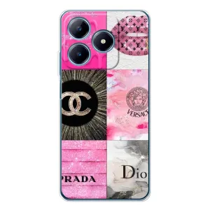 Чехол (Dior, Prada, YSL, Chanel) для Realme C63 4G (Модница)